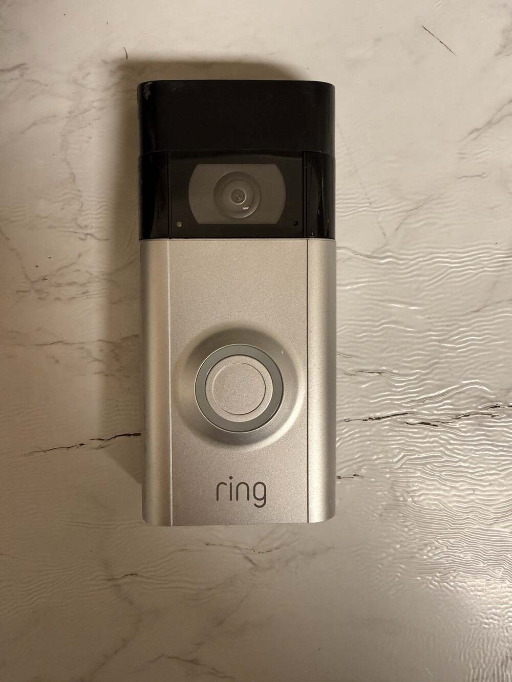 Ring 2nd Gen Video Doorbell - Color Satin/Bronze Nickel Tested Working